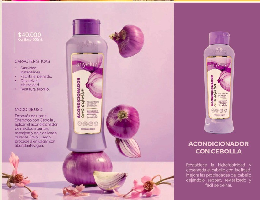 Acondicionador con cebolla Anyeluz referencia SM-154