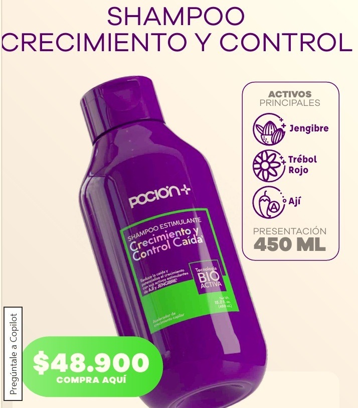 Champú crecimiento y control Poción referencia SM-184