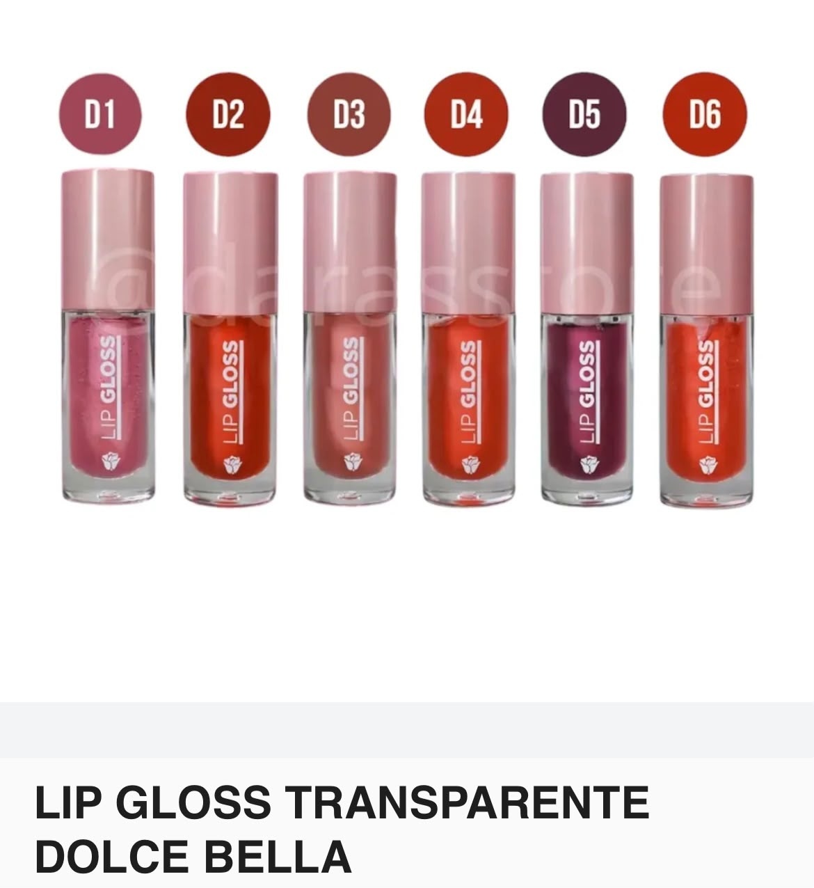 Lip Gloss Transparente Dolce Bella referencia SM-196