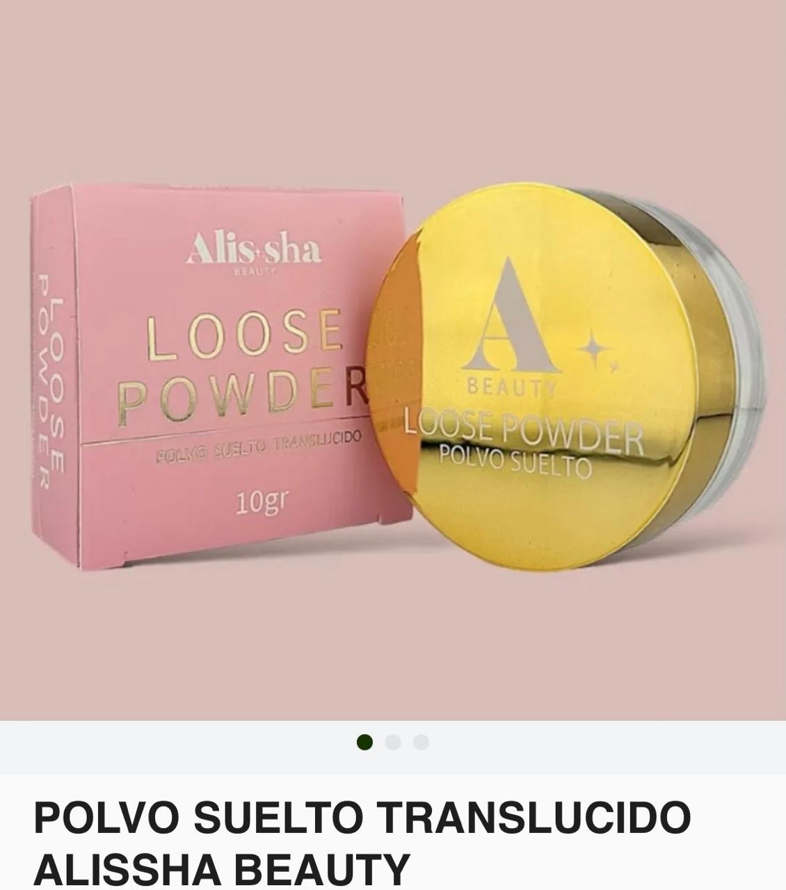 Polvo Suelto Translúcido Alissha Beauty referencia SM-205