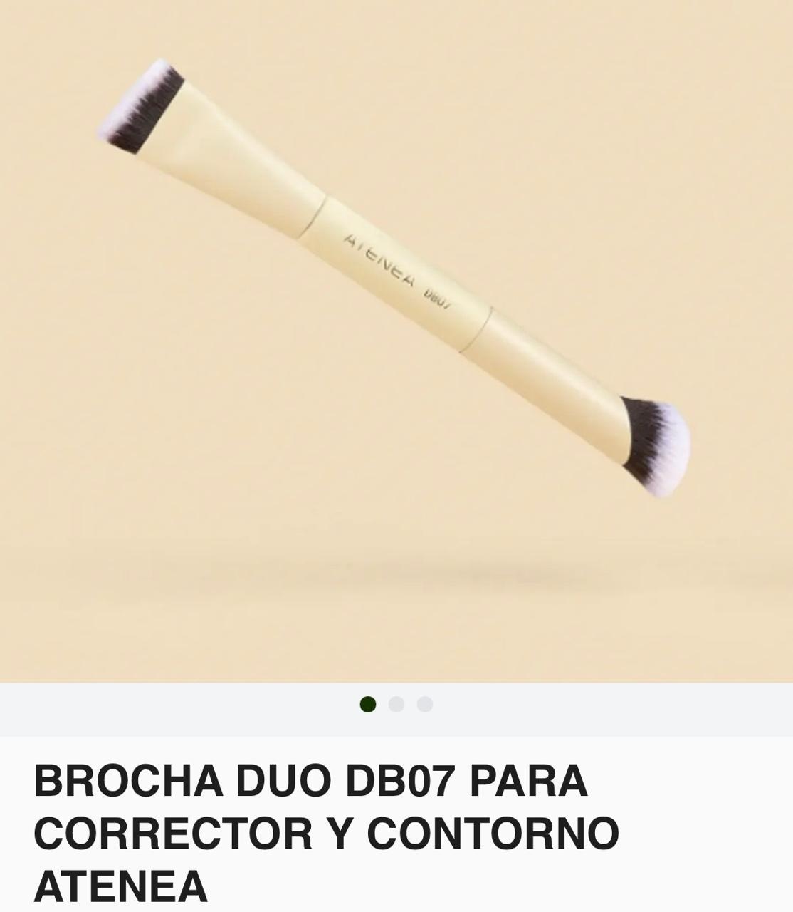 Brocha Dúo DB07 para Corrector y Contorno Atenea referencia SM-212