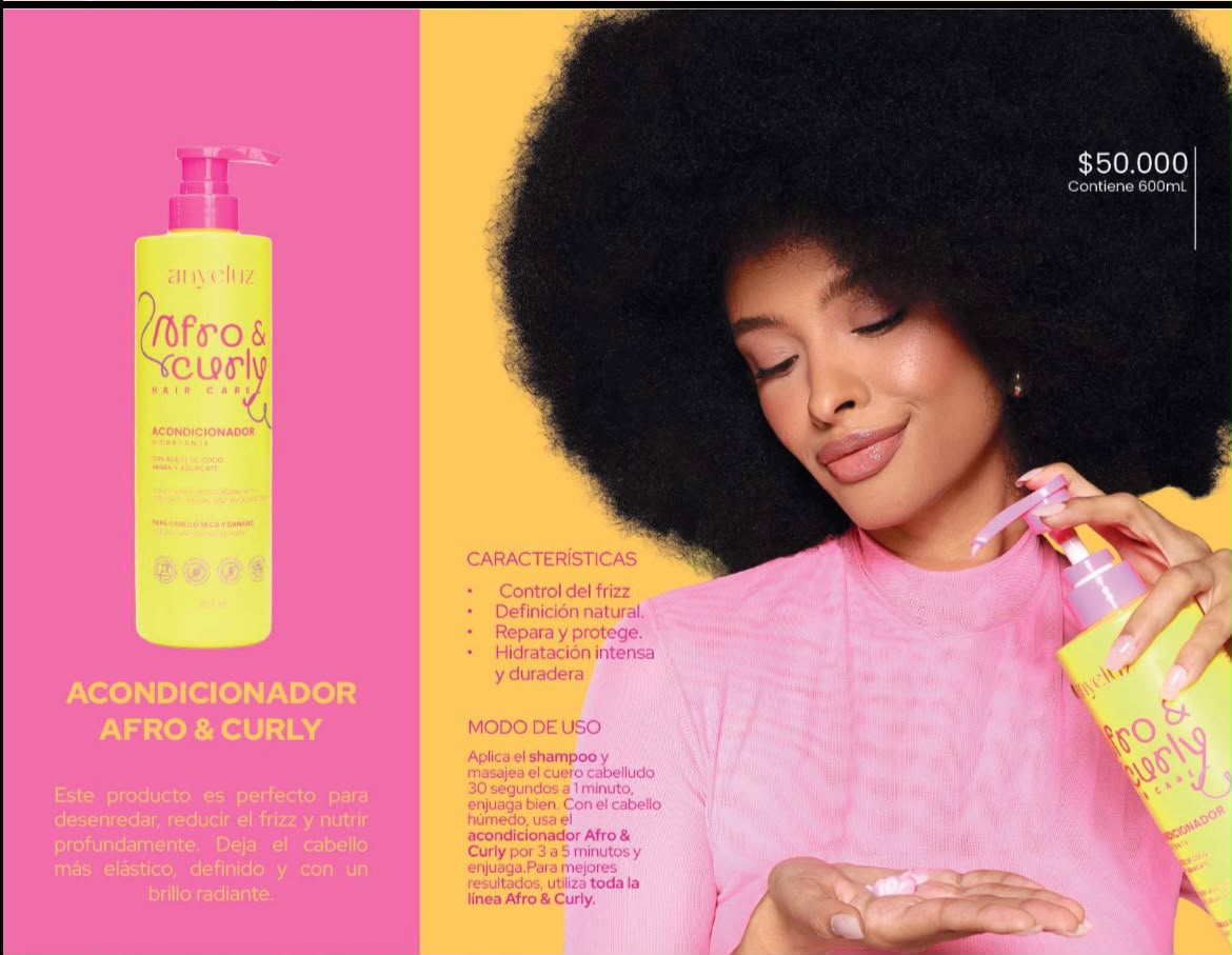 Acondicionador Afro & Curly Anyeluz 600 ml referencia SM-229