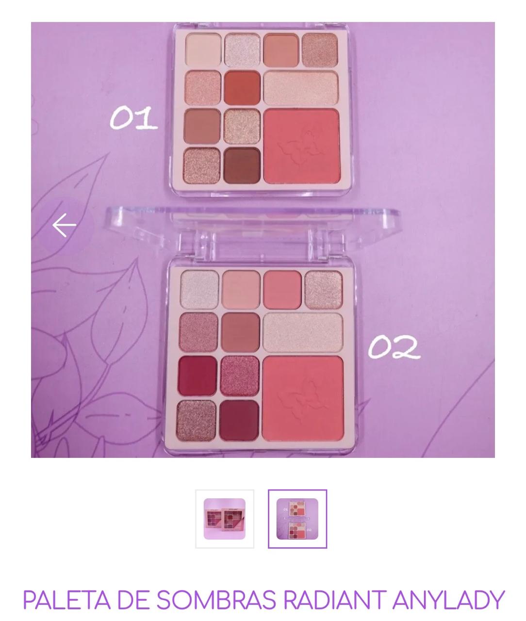 Paletas de sombras referencia SM-017